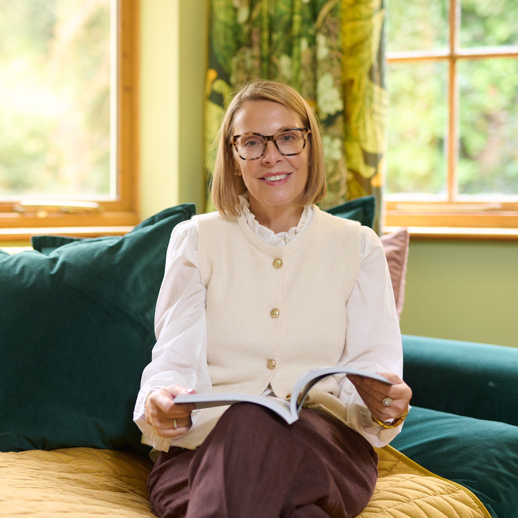 Lisa supporting a client session